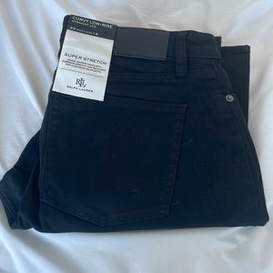 Ralph Lauren curvy low rise black denim